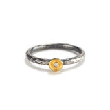 Gold and Silver Ring with Small Diamond