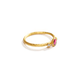 Gold Ring with Pink Tourmaline