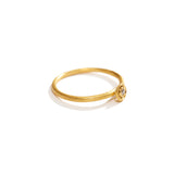 Round Gold Ring with Diamond