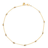Gold and Sapphire Necklace