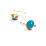 Truquoise and Diamond Earrings