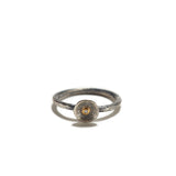 Silver Cup with Gold and Diamond Ring