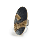 Silver and Gold Granulation Ring