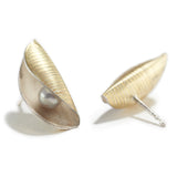 Small Pod Studs with Pearl