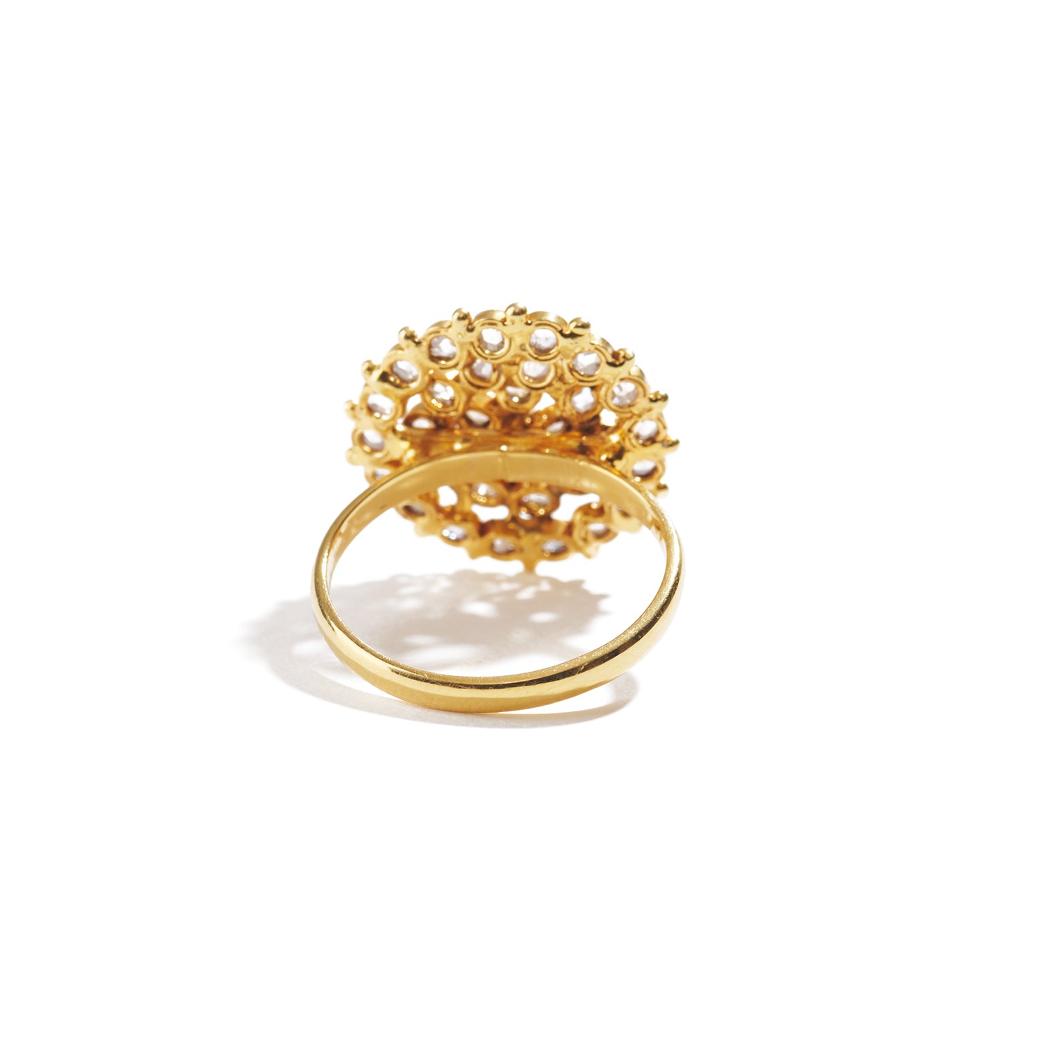 18K Floral Diamond Ring