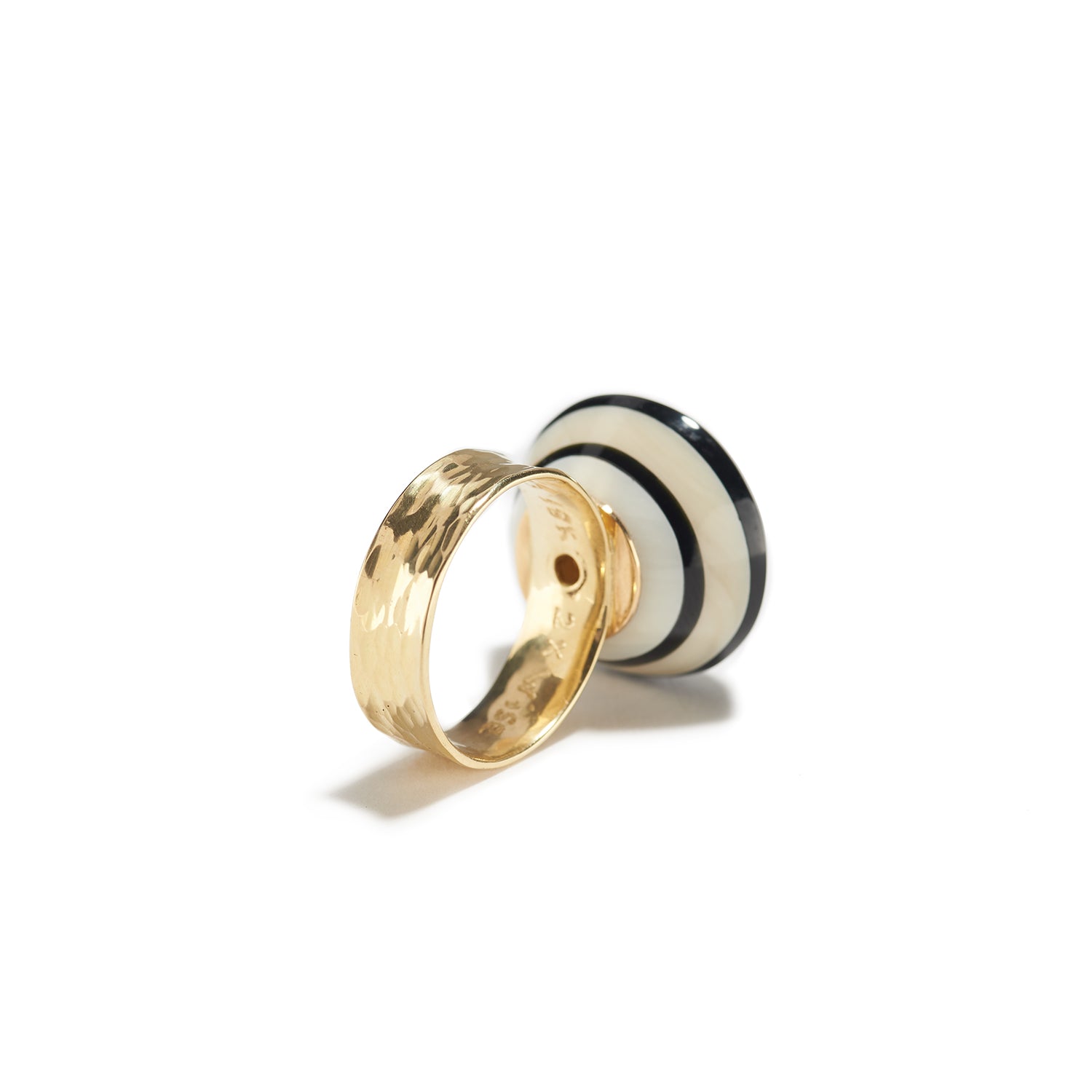 Moving Ruby Ring in Black & White with Moving Ruby by Jeff & Susan Wise | _18K ...