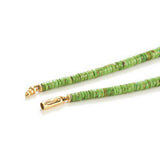 Necklace in Gold, Gaspeite, Opal, & Tourmaline