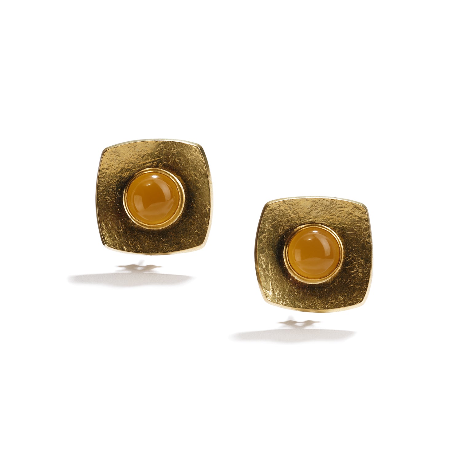 Icon Brand engraved huggie hoop earrings in gold | ASOS