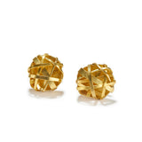 Gold "Basket" Earrings