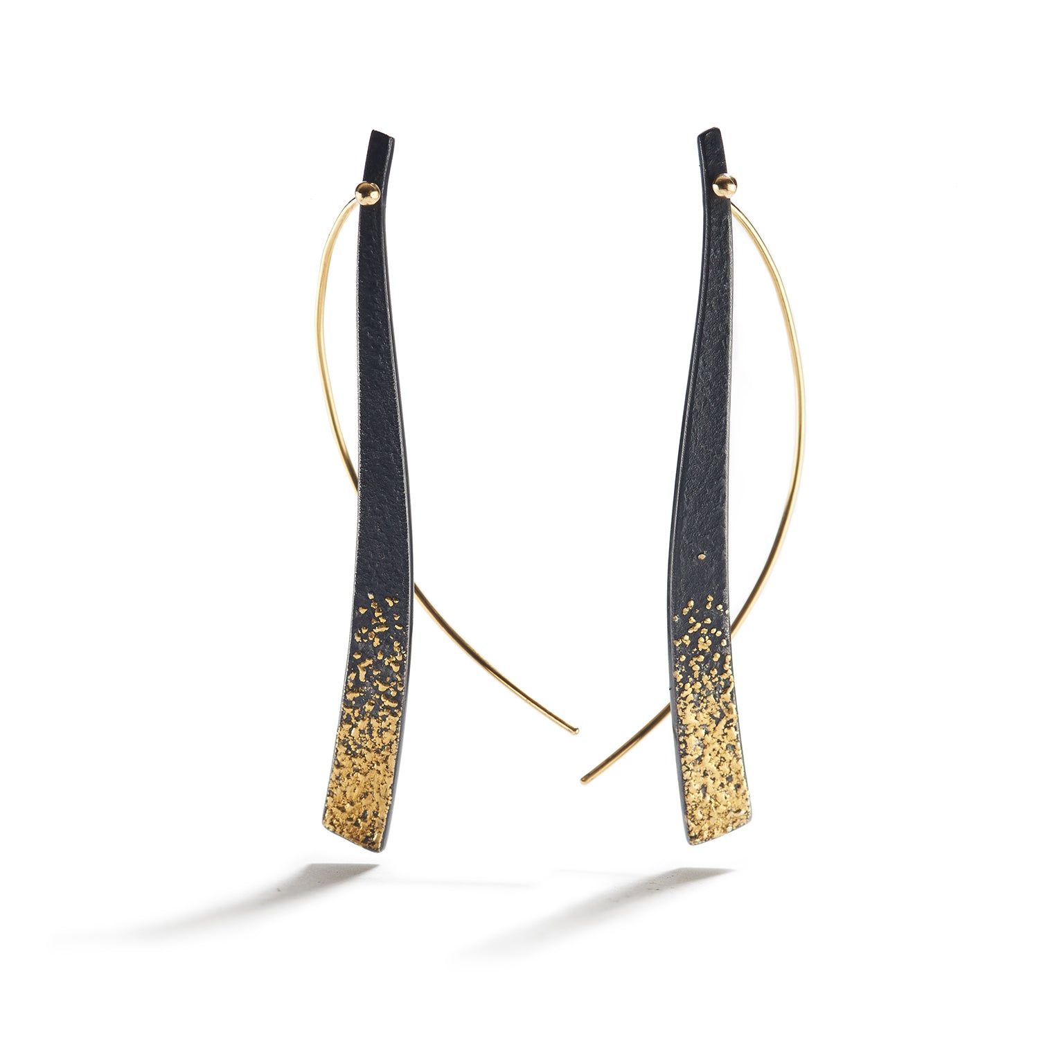 Strands of Gold & Silver Earrings