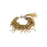 Braided French Brass Bracelet