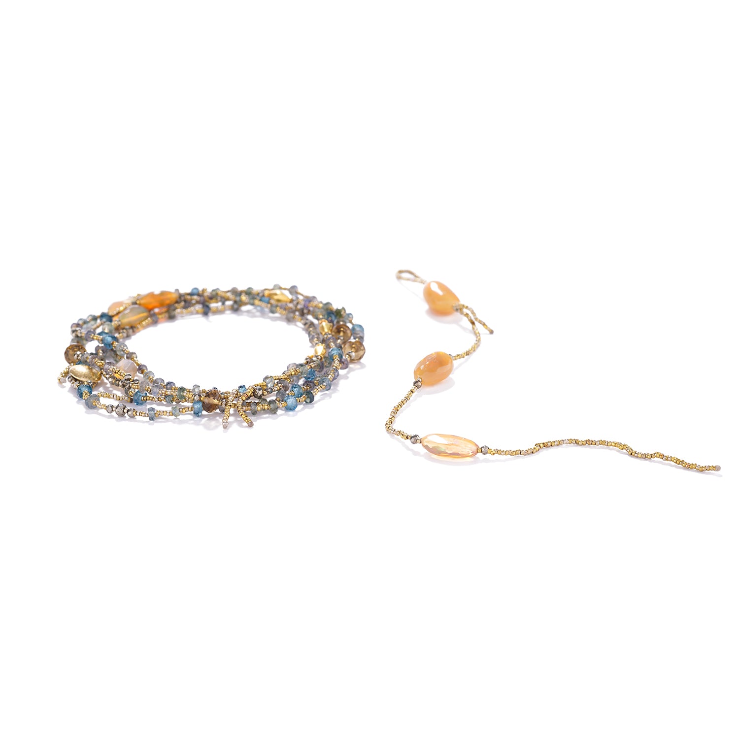 Opal and Gemstone Necklace/Bracelet