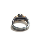 Chrysoprase & Sapphire Ring