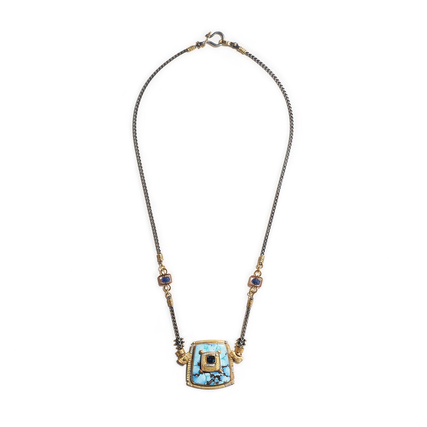 Turkish Turquoise & Sapphire Necklace
