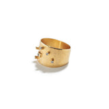 Gold Finished Cubic Zirconia Ring