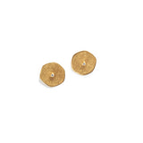 Gold Finished & Cubic Zirconia Stud Earrings