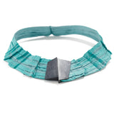 Wave Mesh Necklace in Turquoise