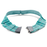 Wave Mesh Necklace in Turquoise