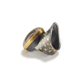 Rock Crystal with Pyrite Ring