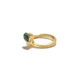 Green Tourmaline Drop Ring