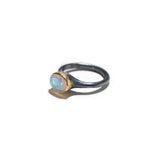 Oval Opal Wrapped in Gold Ring