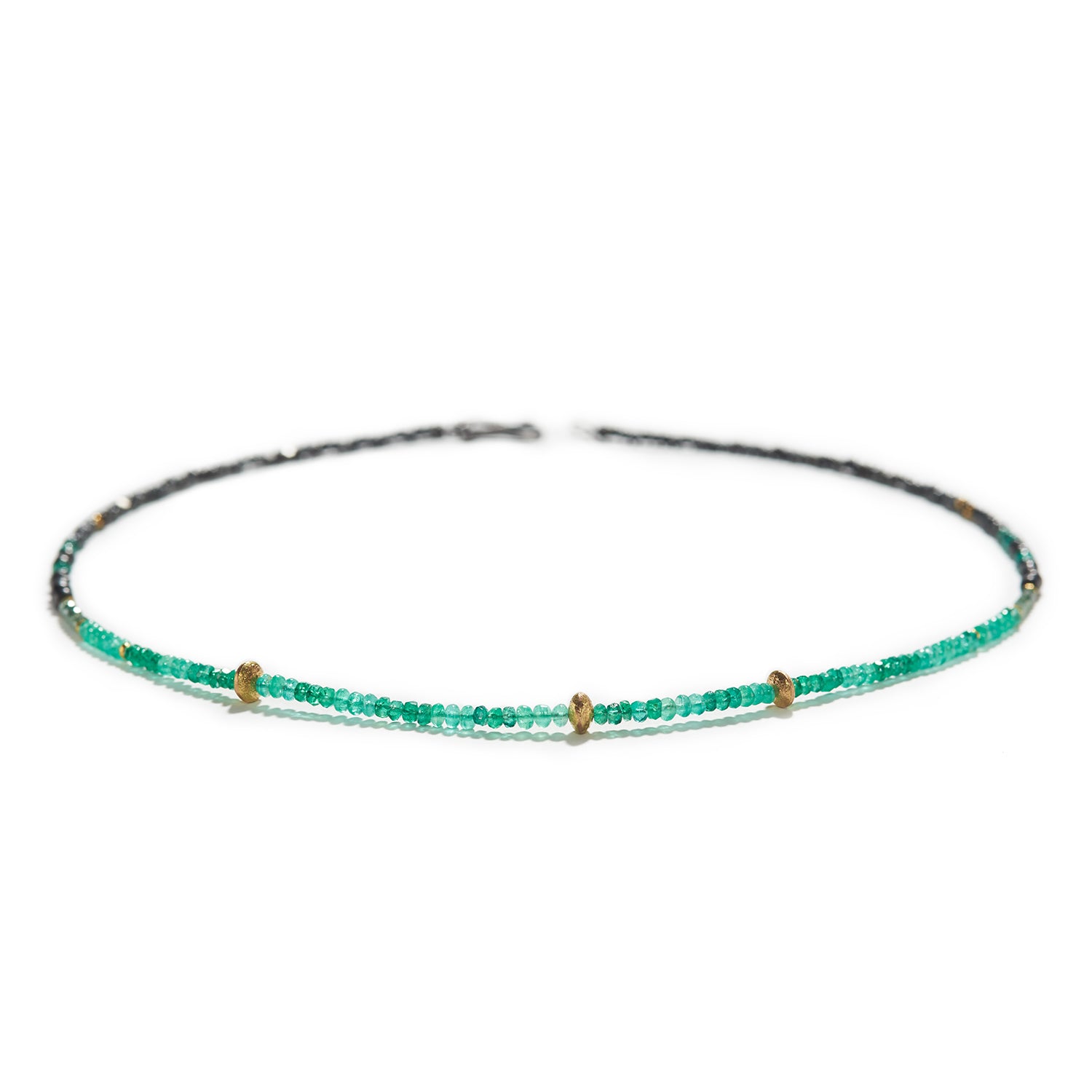 Nepali Gold Necklace with Emerald