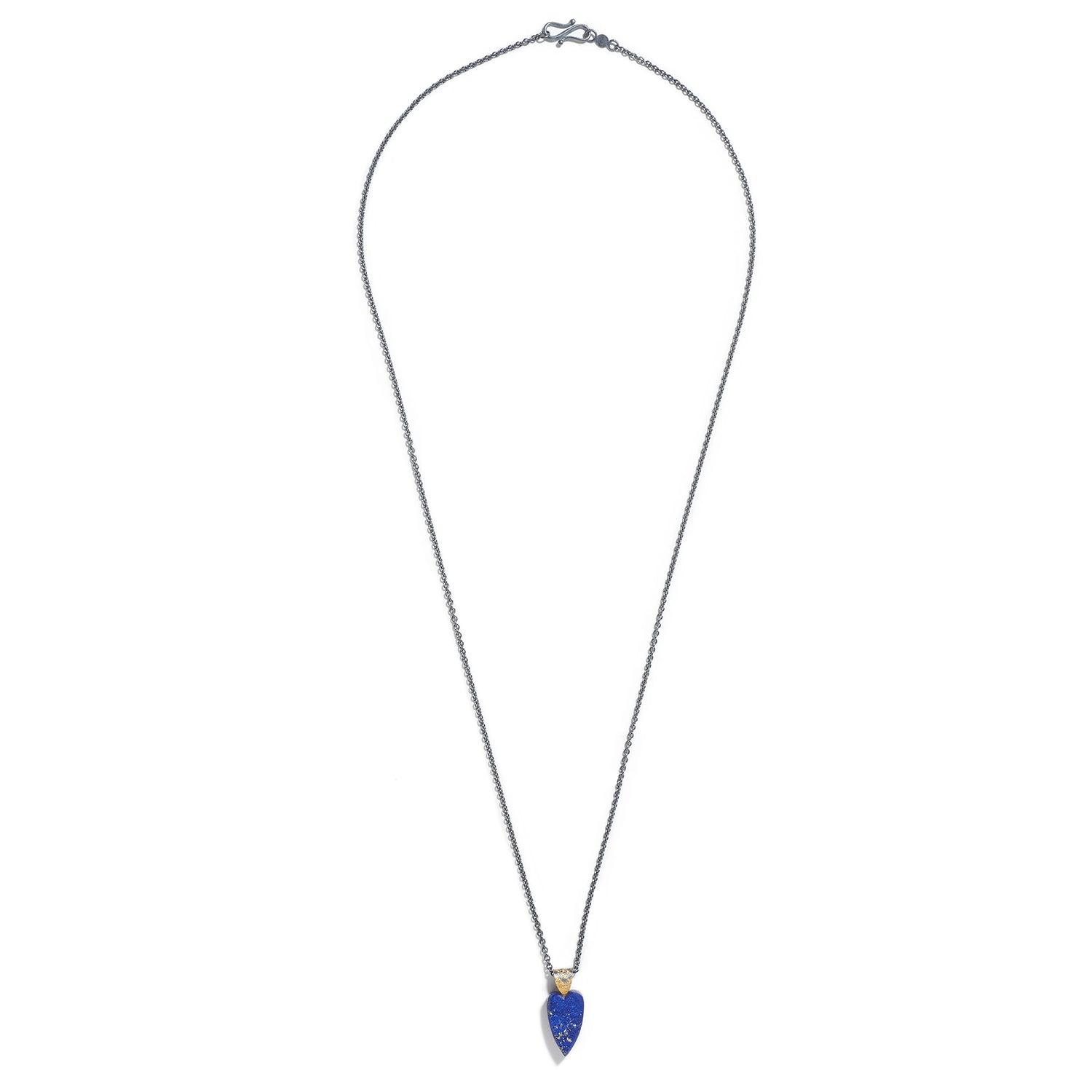 Lapis Lazuli Heart Pendant Necklace