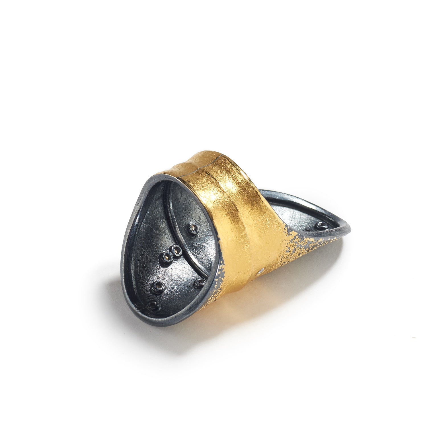 Silver & Gold Banded Ring