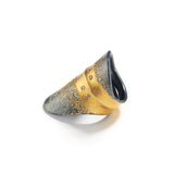 Silver & Gold Banded Ring