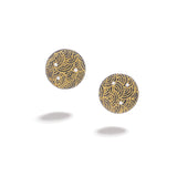 Silver and Gold Circle Earrings