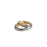 Half Round Ring with Gold~3mm