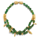 Natural Green Garnet Necklace