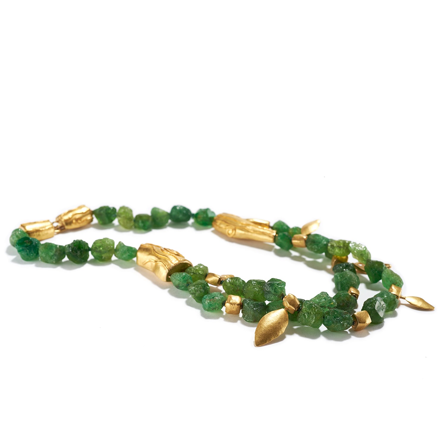 Natural Green Garnet Necklace