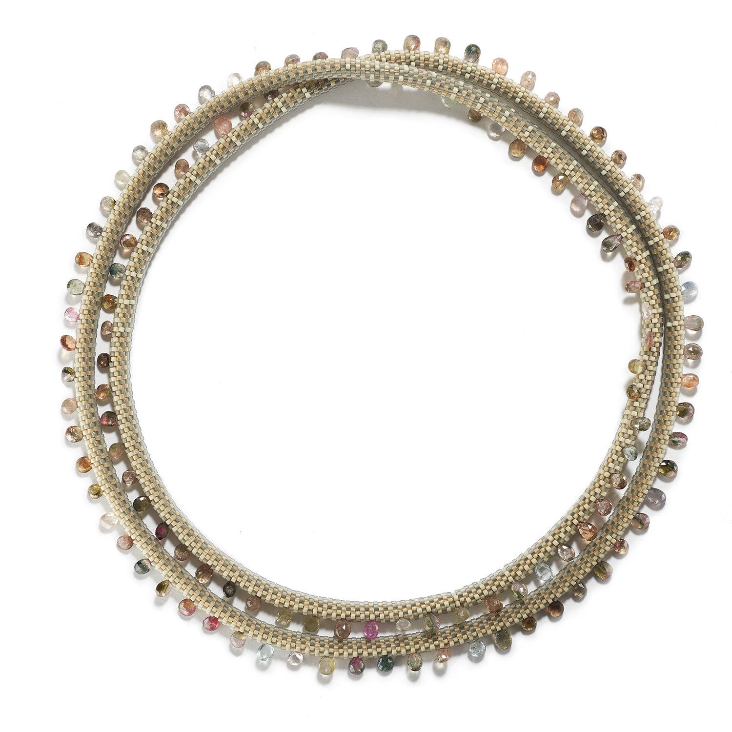 Light Tourmaline and Sapphire Necklace