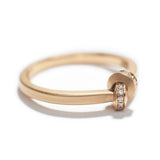 Fine Rose Gold Knot Ring