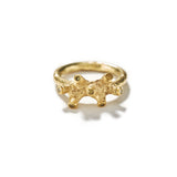 Gold & Yellow Diamond Spike Ring