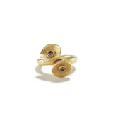 Gold & Brown Diamond Mushroom Ring
