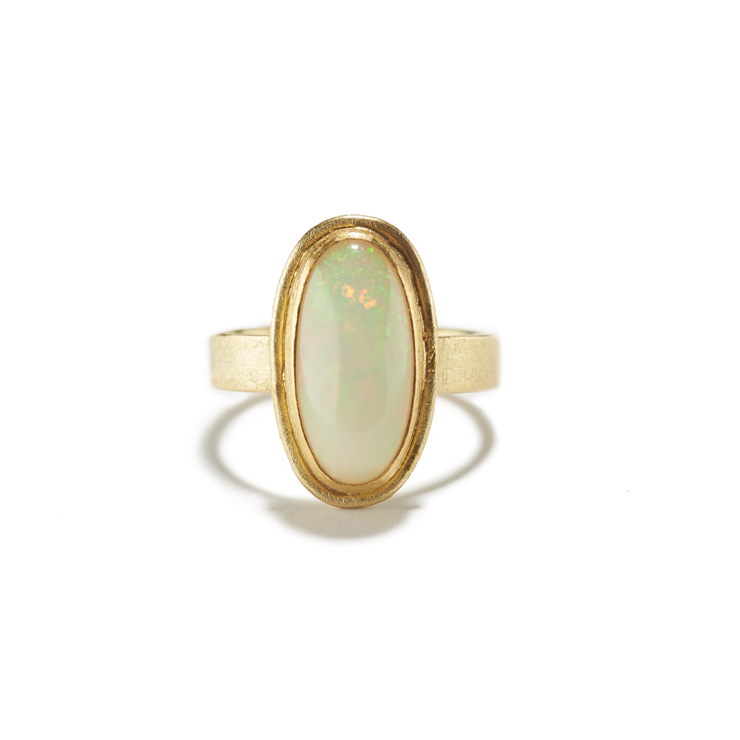 Oval Ethiopian Opal Ring