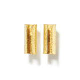 Golden Tube Stud Earrings