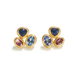 Three Sapphire Earrings