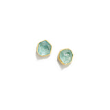 Uncut Aquamarine Earrings