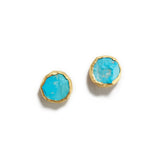 Rough Turquoise Stud Earrings