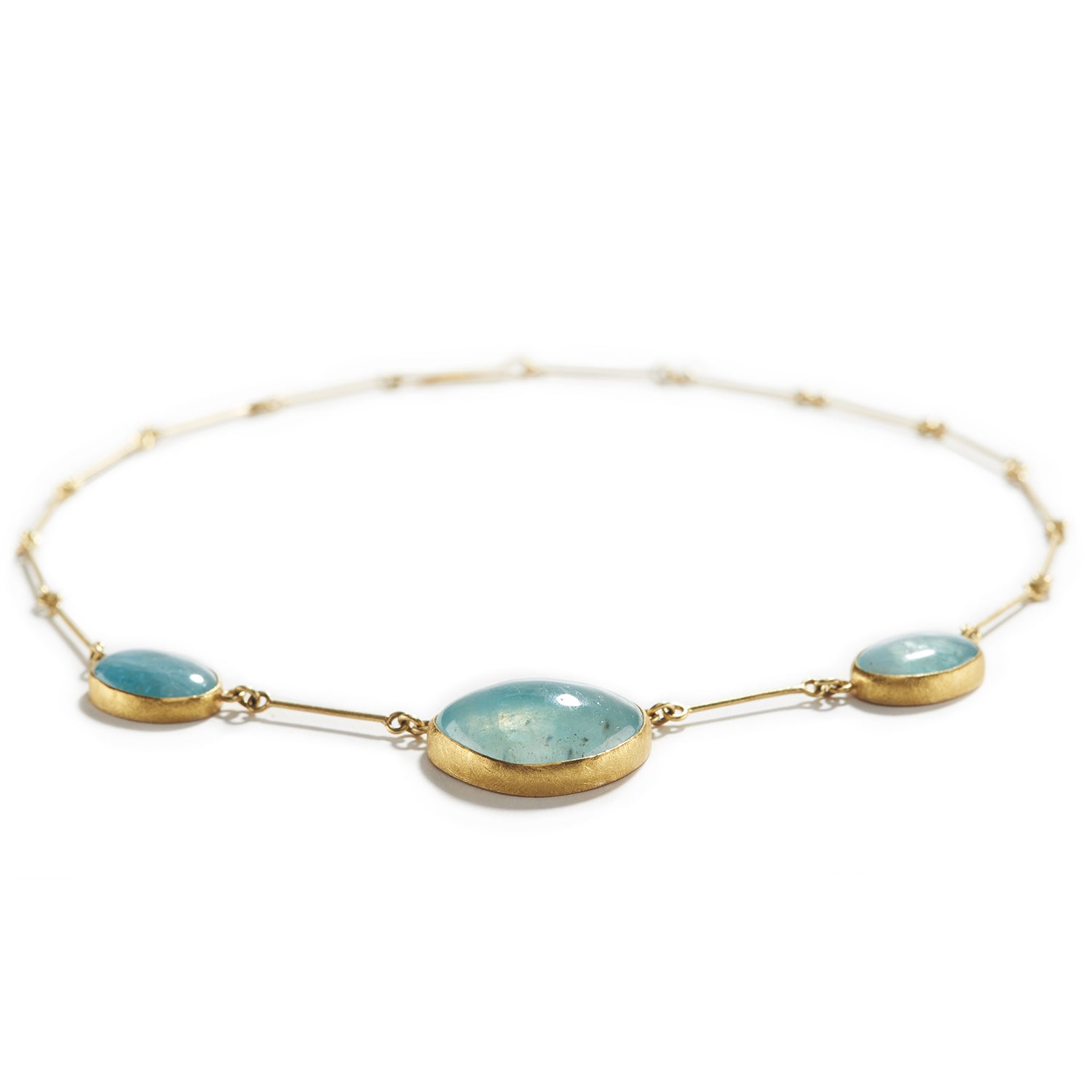 Necklace with Aqua Globes