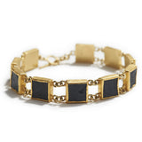 10 Hematite Squares Bracelet