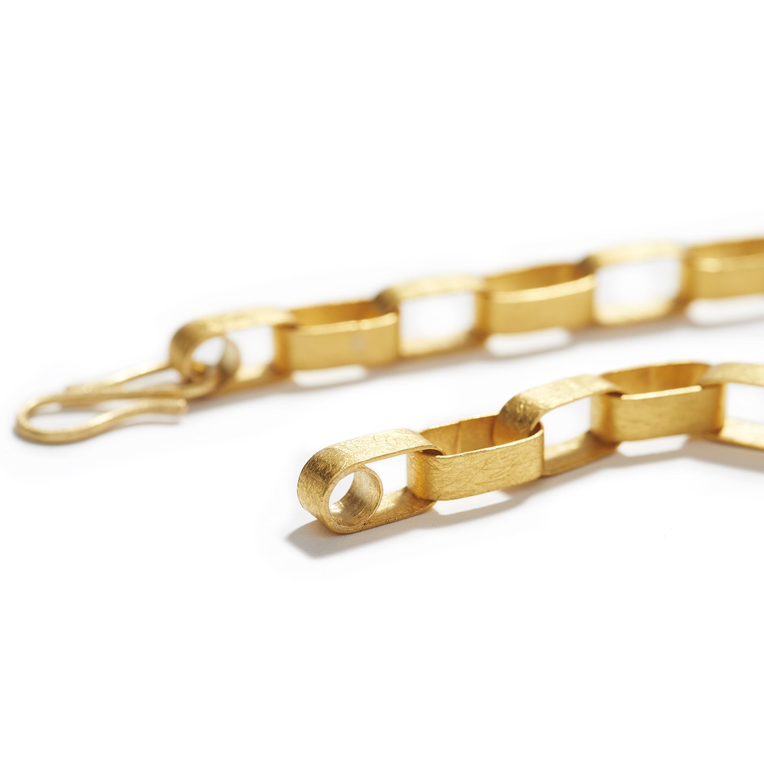 Gold Link Box Chain Necklace