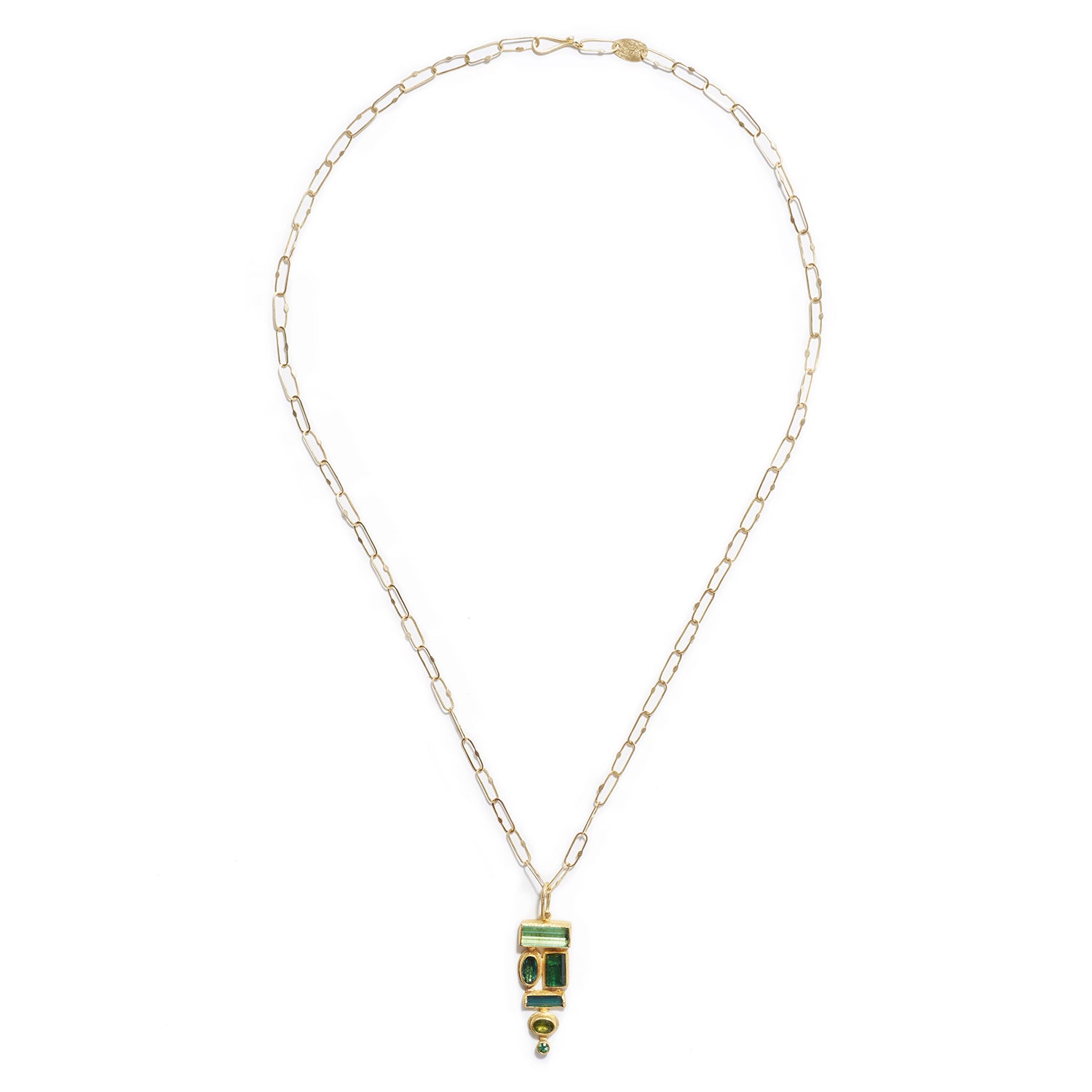 Short Link Gold Chain Necklace