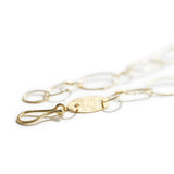 Varied Oval Linked Gold Necklace