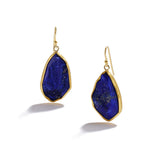 Rough Lapis Lazuli Drop Earrings