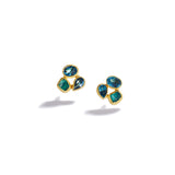 Blue Apatite and Blue Topaz Earrings