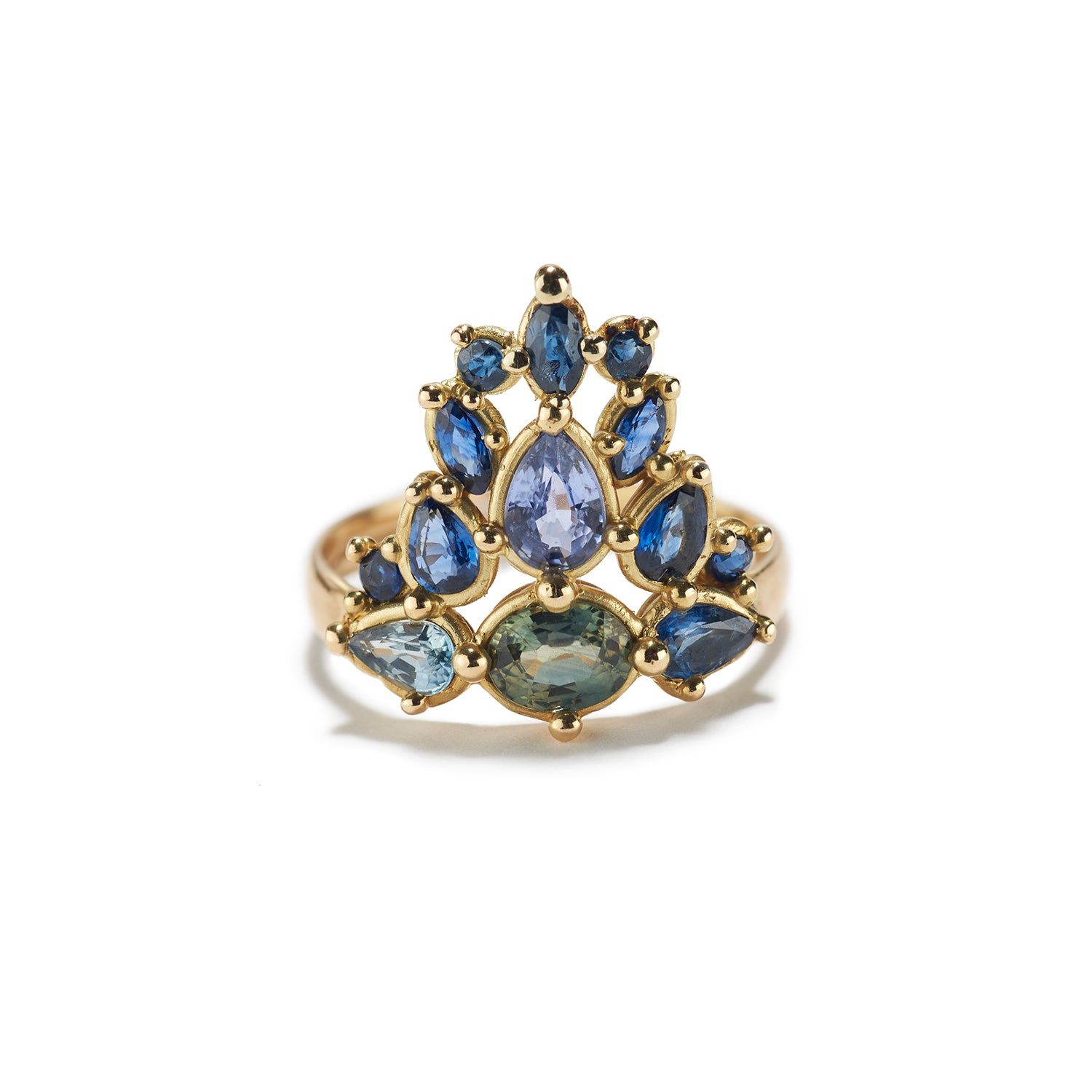 Tiara Ring with Blue Sapphire